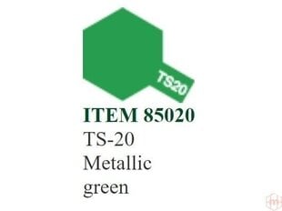 Краска Tamiya - TS-20 Metallic green, 100 мл цена и информация | Принадлежности для рисования, лепки | pigu.lt