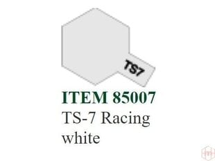 Purškiami dažai Tamiya TS-7 Racing white, 100 ml kaina ir informacija | Piešimo, tapybos, lipdymo reikmenys | pigu.lt