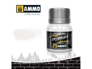 Акриловая краска AMMO MIG - DRYBRUSH White, 40 мл, 0600 цена и информация | Принадлежности для рисования, лепки | pigu.lt