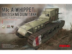 Сборная пластиковая модель Meng Model - British Medium Tank Mk.A Whippet, 1/35, TS-021 цена и информация | Конструкторы и кубики | pigu.lt