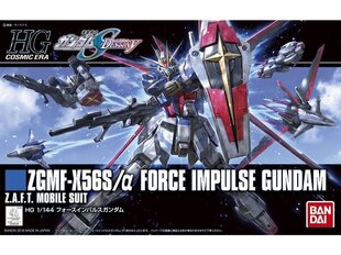 Konstruktorius Bandai - HGCE ZGMF-X56S/a Force Impulse Gundam, 1/144, 59241, 8 m.+ kaina ir informacija | Konstruktoriai ir kaladėlės | pigu.lt