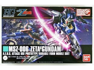 Konstruktorius Bandai - HGUC MSZ-006 Zeta Gundam, 1/144, 55611, 8m.+ kaina ir informacija | Konstruktoriai ir kaladėlės | pigu.lt