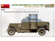 Konstruktorius Miniart - Austin Armoured Car 1918 Pattern British Service. Western Front, 1/35, 39009 цена и информация | Klijuojami modeliai | pigu.lt