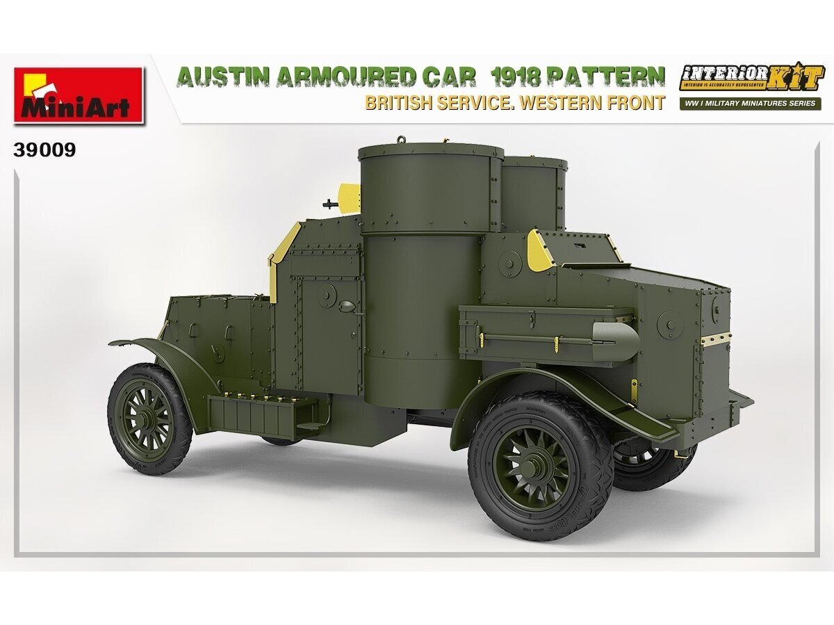 Konstruktorius Miniart - Austin Armoured Car 1918 Pattern British Service. Western Front, 1/35, 39009 цена и информация | Klijuojami modeliai | pigu.lt