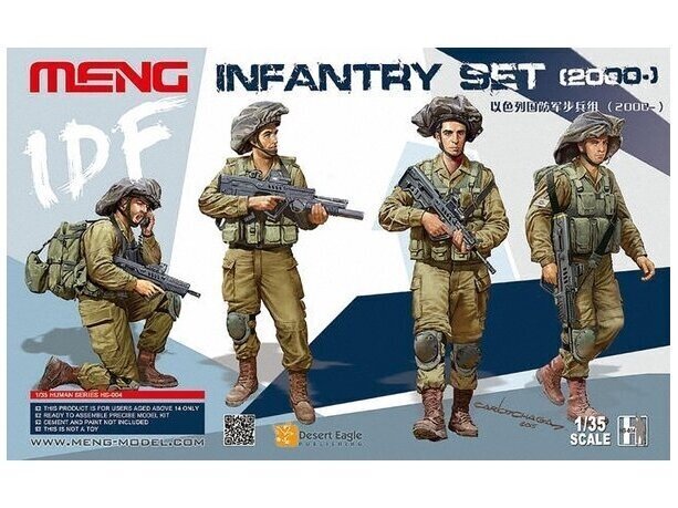 Plastikinis surenkamas modelis Meng Model IDF Infantry Set, 1/35, HS-004 kaina ir informacija | Konstruktoriai ir kaladėlės | pigu.lt