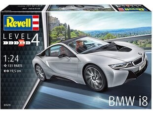 Konstruktorius Revell - BMW i8, 1/24, 07670, 10 m.+ kaina ir informacija | Konstruktoriai ir kaladėlės | pigu.lt