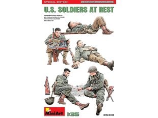 Конструктор Miniart - U.S. Soldiers at Rest Special Edition, 1/35, 35318 цена и информация | Конструкторы и кубики | pigu.lt