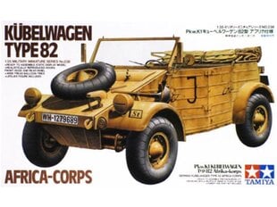 Konstruktorius Tamiya - Kübelwagen Type 82 Africa Corps, 1/35, 35238, 8 m.+ kaina ir informacija | Konstruktoriai ir kaladėlės | pigu.lt