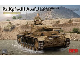 Surenkamas modelis Rye Field Model, Pz.Kpfw.III Ausf. J RFM-5072, 1/35 kaina ir informacija | Konstruktoriai ir kaladėlės | pigu.lt