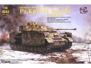 Пластиковая сборная модель Border Model - Pz.Kpfw.IV Ausf.G Mid/Late, 1/35, BT-001 цена и информация | Конструкторы и кубики | pigu.lt