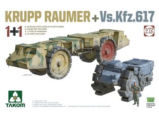 Takom - Krupp Räumer + Vs.Kfz. 617, 1/72, 5007 цена и информация | Конструкторы и кубики | pigu.lt