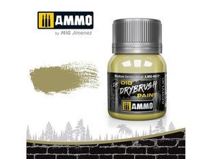 Акриловая краска AMMO MIG - DRYBRUSH Medium German Yellow, 40 мл, 0617 цена и информация | Принадлежности для рисования, лепки | pigu.lt