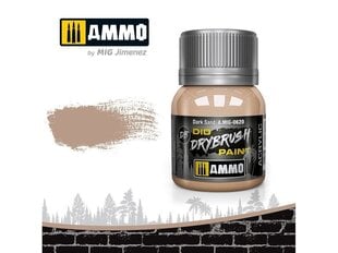 Акриловая краска AMMO MIG - DRYBRUSH Dark Sand, 40 мл, 0620 цена и информация | Принадлежности для рисования, лепки | pigu.lt