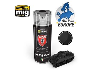 Gruntas - Titans hobby black matt primer 400ml, 100 kaina ir informacija | Piešimo, tapybos, lipdymo reikmenys | pigu.lt