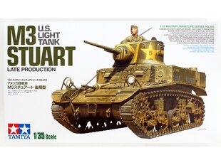 Конструктор Tamiya - U.S. Light Tank M3 Stuart Late Production, Scale:1/35, 35360 цена и информация | Конструкторы и кубики | pigu.lt