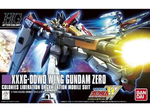 Пластиковая сборная модель Bandai - HGAC Gundam Wing XXXG-00W0 Wing Gundam Zero, 1/144, 58891 цена и информация | Конструкторы и кубики | pigu.lt