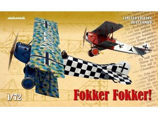 Пластиковая сборная модель Eduard - Fokker! Limited edition Fokker D.VII, 1/72, 2133 цена и информация | Конструкторы и кубики | pigu.lt