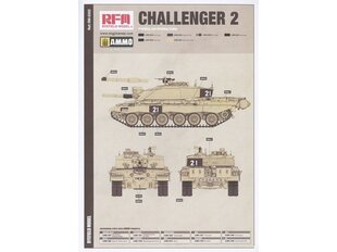 Konstruktorius Rye Field Model - Challenger 2 with workable track links, 1/35, RFM-5062, 8 m.+ kaina ir informacija | Konstruktoriai ir kaladėlės | pigu.lt