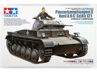 Konstruktorius Tamiya - German Panzerkampfwagen II Ausf.A/B/C (Sd.Kfz.121) (French Campaign), 1/35, 35292, 8 m.+ kaina ir informacija | Konstruktoriai ir kaladėlės | pigu.lt