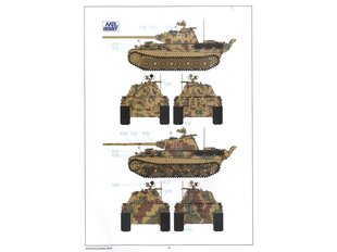 Konstruktorius Rye Field Model - German Medium Tank Sd.Kfz.171 Panther Ausf. F w/ workable track, Kw.K L/70 & Kw.K L/100, 1/35, RFM-5045, 8 m.+ kaina ir informacija | Konstruktoriai ir kaladėlės | pigu.lt