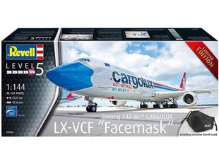 Konstruktorius Revell - Boeing 747-8F Cargolux "Facemask", 1/144, 03836, 13 m.+ kaina ir informacija | Konstruktoriai ir kaladėlės | pigu.lt