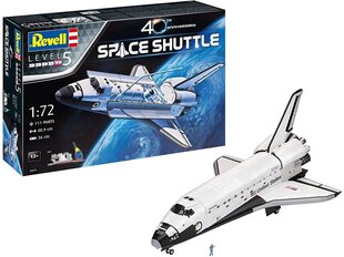 Сборная пластиковая модель начинающему моделисту Revell - Space Shuttle 40th Anniversary подарочный набор, 1/72, 05673 цена и информация | Конструкторы и кубики | pigu.lt