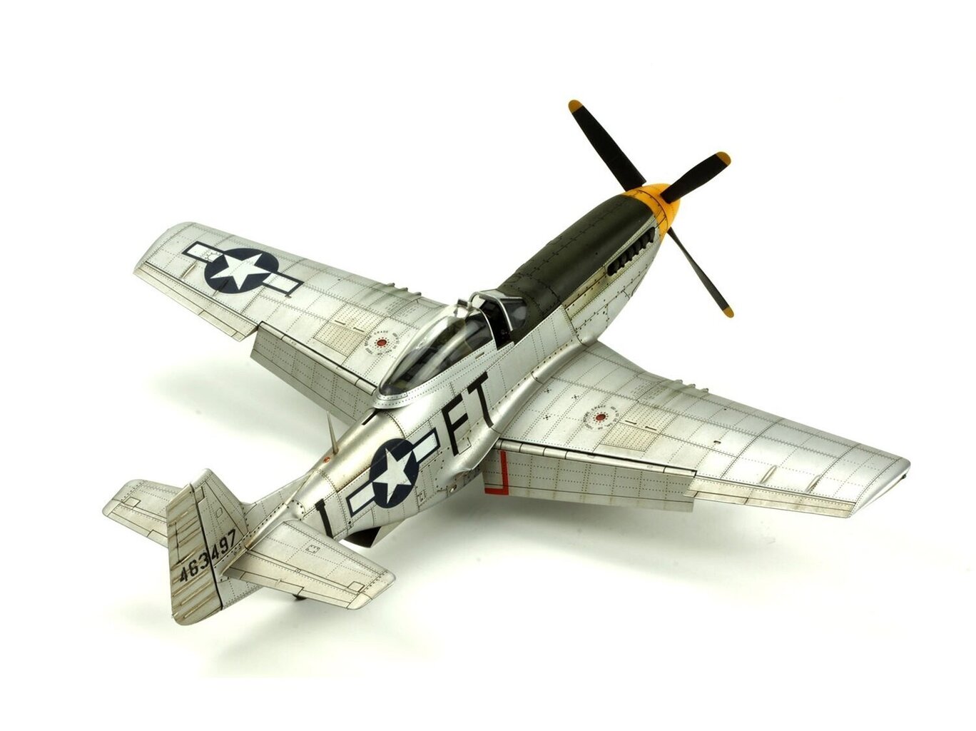 Konstruktorius Meng Model - North American P-51D Mustang `Yellow Nose`, 1/48, LS-009, 8 m.+ kaina ir informacija | Konstruktoriai ir kaladėlės | pigu.lt