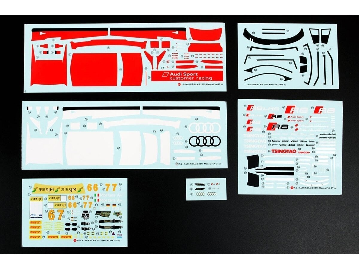 Konstruktorius NuNu Audi R8 LMS GT3 2015 FIA GT3 World Cup, 1/24. 24024, 8 m.+ kaina ir informacija | Konstruktoriai ir kaladėlės | pigu.lt