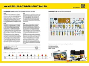 Konstruktorius Heller - Volvo F12-20 & Timber Semi Trailer dovanų komplektas, 1/32, 57704, 8 m.+ kaina ir informacija | Konstruktoriai ir kaladėlės | pigu.lt