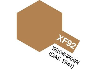 Dažai Tamiya XF-92 Yellow-Brown DAK, 10 ml kaina ir informacija | Piešimo, tapybos, lipdymo reikmenys | pigu.lt