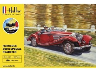 Konstruktorius Heller - 500 K Special Roadster dovanų komplektas, 1/24, 56710 kaina ir informacija | Konstruktoriai ir kaladėlės | pigu.lt