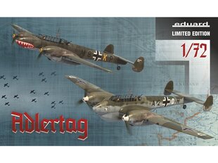 Konstruktorius Eduard - Adlertag Limited Edition (Messerschmitt Bf 110), 1/72, 2132, 8 m.+ kaina ir informacija | Konstruktoriai ir kaladėlės | pigu.lt