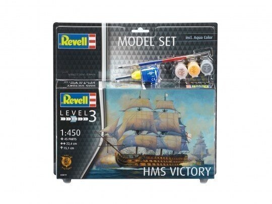 Konstruktorius Revell - HMS Victory dovanų komplektas, 1/450, 65819, 10 m.+ kaina ir informacija | Konstruktoriai ir kaladėlės | pigu.lt