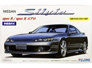 Пластиковая сборная модель Fujimi - Nissan S15 Silvia Spec R/Aero with Window Frame Masking Stickers, 1/24, 03935 цена и информация | Конструкторы и кубики | pigu.lt