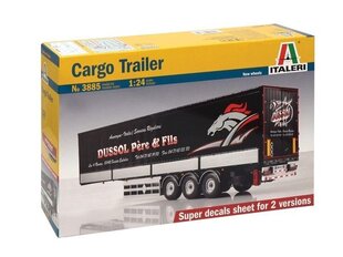 Сборная пластиковая модель Italeri - Cargo Trailer, 1/24, 3885 цена и информация | Конструкторы и кубики | pigu.lt