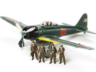 Konstruktorius Tamiya - Mitsubishi A6M 3/3a Zero Fighter, 1/48, 61108 kaina ir informacija | Konstruktoriai ir kaladėlės | pigu.lt