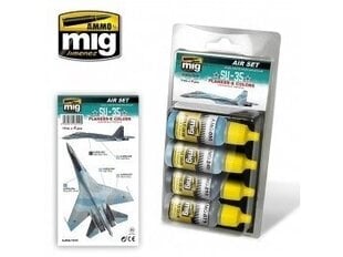 Высококачественные акриловые краски AMMO MIG - SU-35 FLANKER-E COLORS. AMIG7219 цена и информация | Принадлежности для рисования, лепки | pigu.lt