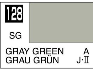 Dažai Mr.Hobby - Mr.Color C-128 pilkai žalia, 10ml kaina ir informacija | Piešimo, tapybos, lipdymo reikmenys | pigu.lt