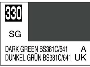 Краска Mr.Hobby - Mr.Color C-330 BS381C/641 темно-зеленая, 10 мл цена и информация | Принадлежности для рисования, лепки | pigu.lt