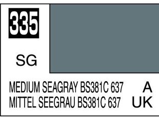 Краска Mr.Hobby - Mr.Color C-335 BS381C/637 серо-голубая, 10 мл цена и информация | Принадлежности для рисования, лепки | pigu.lt