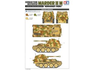 Сборная пластиковая модель Tamiya - German Tank Destroyer Marder III M Normandy Front, 1/35, 35364 цена и информация | Конструкторы и кубики | pigu.lt