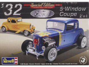 Surenkamas modelis 1932 Ford 5 Window Coupe 2n1 Revell, 14228 kaina ir informacija | Konstruktoriai ir kaladėlės | pigu.lt