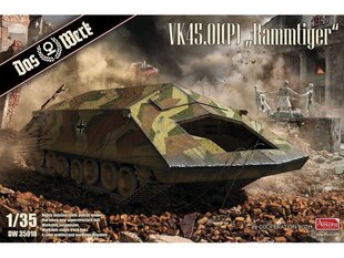 Сборная пластиковая модель Das Werk - VK4501(P) «Rammtiger», 1/35, 35018 цена и информация | Конструкторы и кубики | pigu.lt