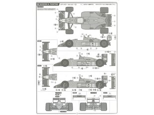 Сборная пластиковая модель Fujimi - Ferrari F1-87/88C, 1/20, 09198 цена и информация | Конструкторы и кубики | pigu.lt