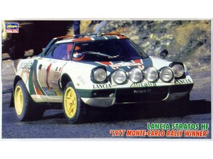 Konstruktorius Hasegawa - Lancia Stratos HF 1977 Monte-Carlo Rally winner, 1/24, 25032, 8 m.+ kaina ir informacija | Hasegawa Vaikams ir kūdikiams | pigu.lt