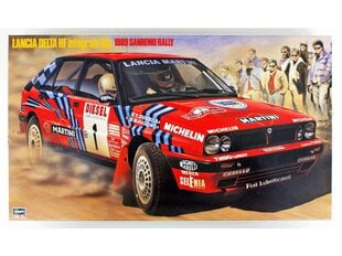 Konstruktorius Hasegawa - Lancia Delta HF Integrale 16V 1989 San Remo Rally, 1/24, 25208, 8 m.+ kaina ir informacija | Konstruktoriai ir kaladėlės | pigu.lt