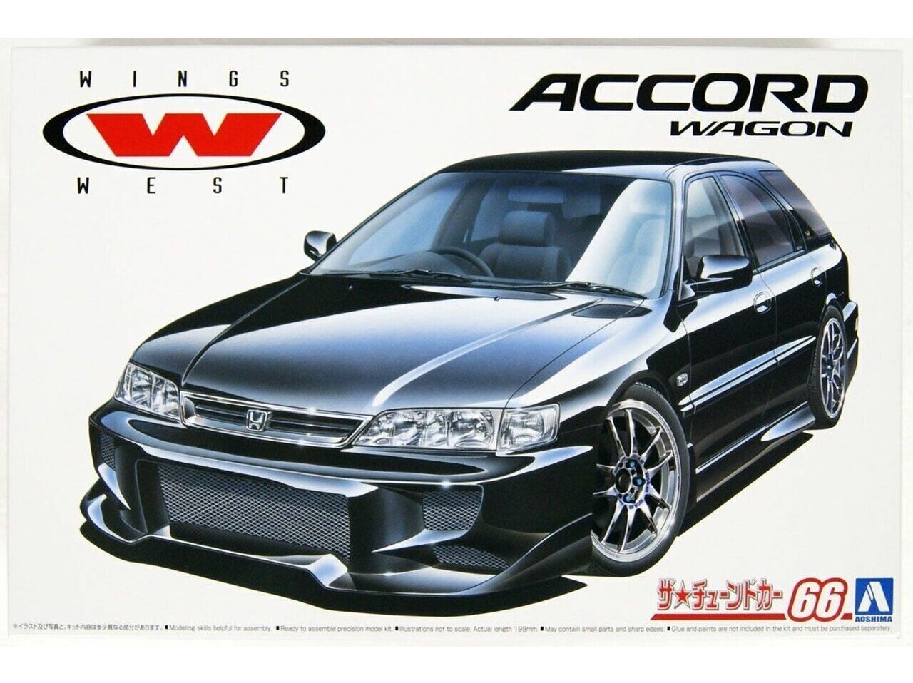 Konstruktorius Aoshima - Wings West Honda Accord Wagon, 1/24, 05803, 8 m.+ kaina ir informacija | Konstruktoriai ir kaladėlės | pigu.lt