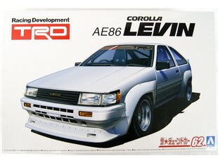 Сборная пластиковая модель Aoshima - TRD AE86 Toyota Corolla Levin, 1/24, 05798 цена и информация | Конструкторы и кубики | pigu.lt