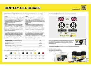 Сборная пластиковая модель Heller - Bentley 4.5 л, Blower, подарочный набор, 1/24, 56722 цена и информация | Конструкторы и кубики | pigu.lt