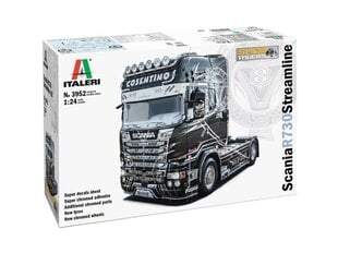 Сборная пластиковая модель Italeri - Scania R730 Streamline 4×2 Show Trucks Super Decal — Chromed Adhesive Sheet, 1/24, 3952 цена и информация | Конструкторы и кубики | pigu.lt